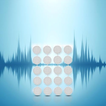 JJLFresheners 20Pcs/Set Silver Earbuds Filters Earphone Filter Mesh,Earbud and in-Ear Headphones Earphone Protective Filters Earphone Accessories Over-Ear Headphones (4mm)