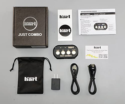 Maker hart Just Combo - Podcast mini 3 Channel audio mixer with Stereo/Bluetooth/Mic with microphone power Input, 2 outputs & USB Audio out, Easy for Video conference