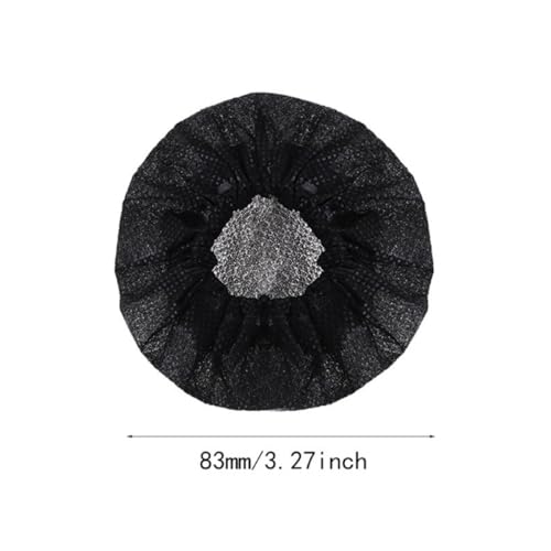 EXCEART Disposable Microphone Cover Set Non-woven Fabric 66pcs/mic Windscreen for Ktv - color: Black