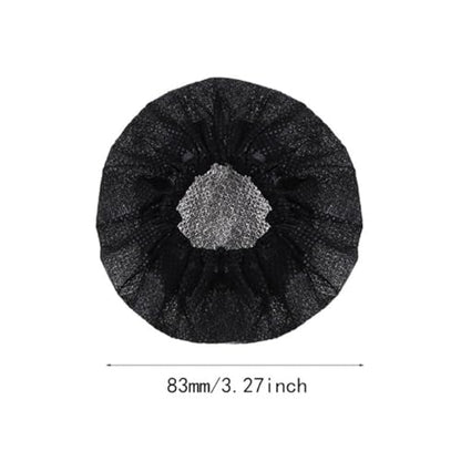 EXCEART Disposable Microphone Cover Set Non-woven Fabric 66pcs/mic Windscreen for Ktv - color: Black
