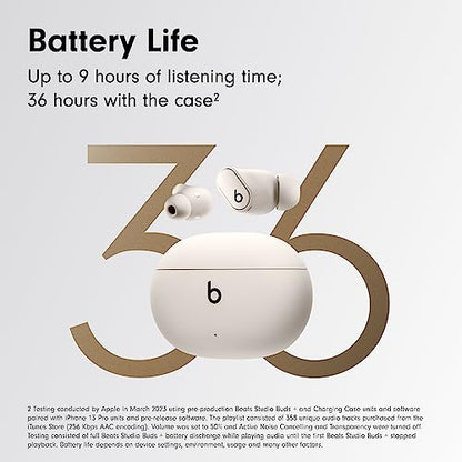 Beats Studio Buds + with Apple 20W USB-C Power Adapter - Ivory - color: Ivory, style: With Power Adapter