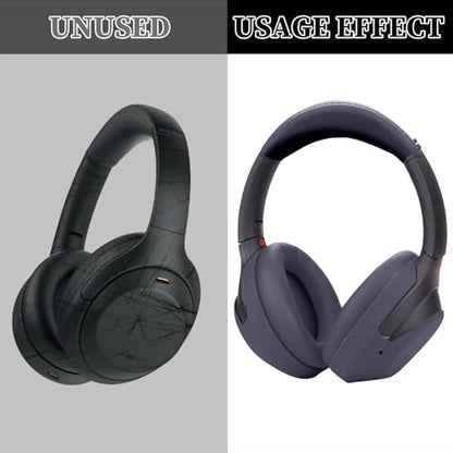 Aiivioll 3 Set Case Cover for Sony WH-1000XM4/WH-1000XM3 Headphones, 1000XM4/1000XM3 EarPad Cover/Ear Cover/Headband Cover Protector, Sweat Proof Soft Silicone Headphones Accessories (Blue) - color: Blue