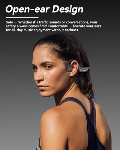 Voistek Bone Conduction Headphones, Open Ear with 32GB MP3 Player & IP68