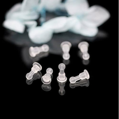 60 Pack Earring Backs Silicone Earring Back Non-Slip Rubber Earrings Safety Backings Full Cover Stopper Keeper for Pearl Studs Earrings Heavy Hoop Earrings Ear Piercings Prevent Falling Losing