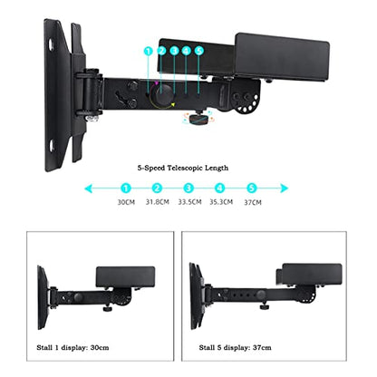 Speaker Stand Speaker Wall Mount Bracket Monitor Speaker Shelf Surround Audio Wall Mount Bracket Study Cafe Speaker Bracket Tray Wall Mount Bracket Media Stand Audio-Video Shelving ( Size : Wall-hung - size: Wall-hung large tray (pair)