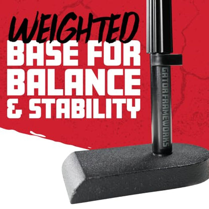 Gator Frameworks Rok-It Series Low-Profile Microphone Stand with 16" Adjustable Boom Arm, Ideal for Bass Drums and Guitar Amps (RI-MIC-200) - style: Low-Profile Microphone Stand