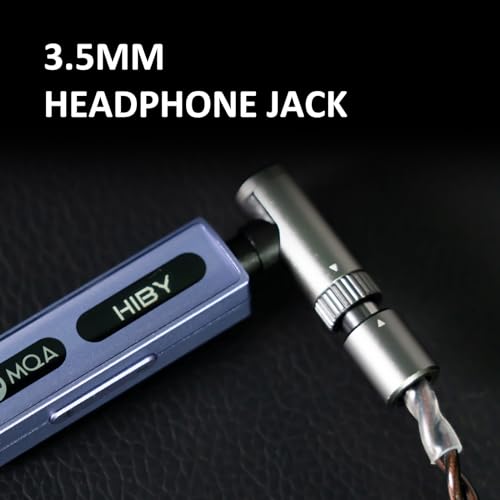 HiBy FC3 USB DAC with Display Hi-Res Audio 112mW Output Power Support PCM DSD MQA dongle for iPhone/MAC/Android/Windows(Purple) - color: Purple