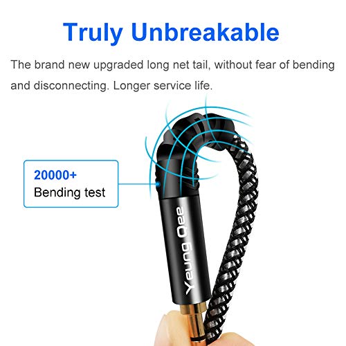 3.5mm to 6.35mm Stereo Audio Cable 25 ft, 1/4 to 1/8 Audio Cable,3.5mm Male to 6.35mm Male TRS Nylon Braid Cable Compatible for iPod, Laptop,Home Theater Devices, and Amplifiers (25FT/8M) - size: 25FT/8M