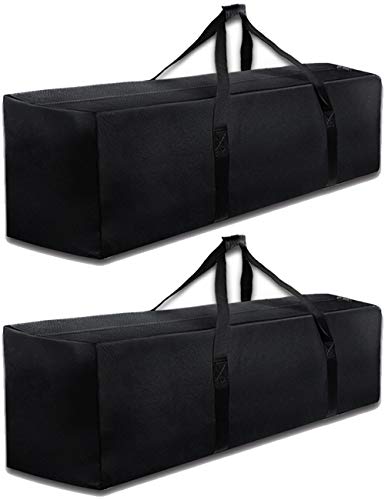COOLBEBE 2 Pack Sports Duffle Bag - Extra Large Travel Duffel Luggage Bag | Heavy Duty Dual Zipper, 600D Polyester, Oversized Capacity, Sturdy & Water Resistant for Sports Equipment, Camping & Moving - size: 47" x 13.7" x 17.5" 2Pack