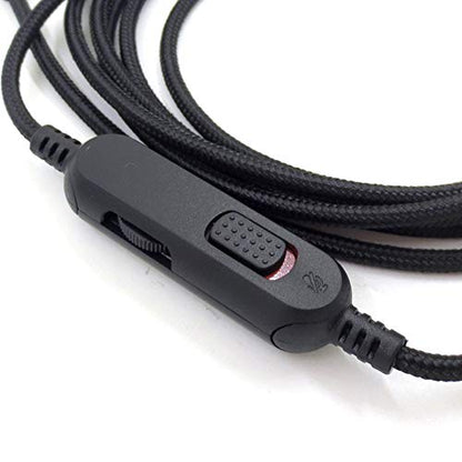 Detachable Replacement Audio Aux Cable Cord Wire 3.5mm Headphones Audio Cable with Inline Mute & Volume Control,Compatible with HyperX Cloud Mix Cloud Alpha