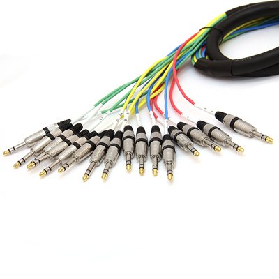 Seismic Audio - SAXT-16x20F - 16 Channel 20' XLR Female to 1/4" TRS Snake Cable - size: 20 Foot - 16 Channel