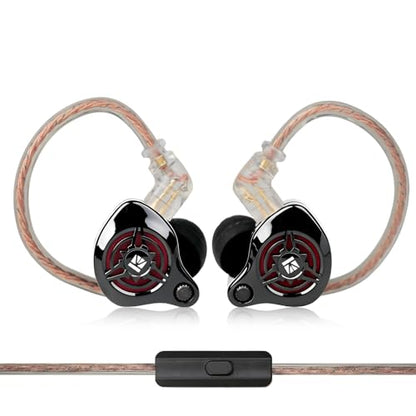2026 Latest erabuds,KBEAR BK1 Wired Gaming Earbuds,10mm Single DD in Ear Monitor,HiFi Headset Wired Earbuds IEM Earphones with Detachable Cable for Gaming/Music/Video (Black, 3.5 with mic) - color: B