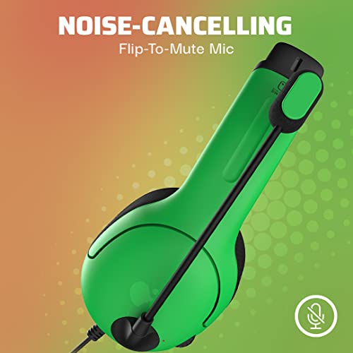 PDP AIRLITE Wired Headset, Officially Licensed Nintendo Switch/Lite/OLED, Lightweight Durable Headphones, 3.5mm audio jack, Noise-canceling Flip-to-Mute Mic, Splatoon 2 Pink/Green