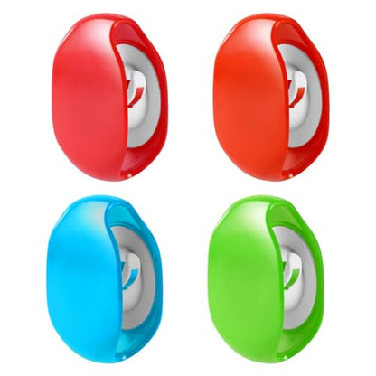 Toyvian Retractable Cord Organizer, 4pcs Cable Winder for Earphones | Portable Cable Management Tool for Headphones, USB Cords and Small Wires Keeps Neat and Tangle-Free