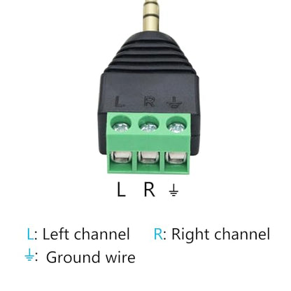5Pcs 3.5mm Audio Terminal Block Connector, TRS Solderless Screw Terminal | 1/8 3.5mm Male Plug to 3 Pin Stereo Audio Terminal, TRS 3 Pole Gold Plated Plug with Screwdriver, AUX Audio Adapter - style: 3.5mm TRS 3 Pole Plug - 5Pcs