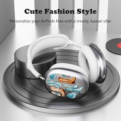 for AirPods Max Headphones Western Ear Covers for AirPods Max 2 | Cowgirl Boots Clear Ear Cups Cover | White Silicone Ear Pad Case Headband Cover for Apple AirPods Max 2/1 (2026/2024/2020) - color: Cowgirl C/White