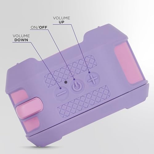 Altec Lansing HYDRATREK Magnetic Bluetooth Speaker, Waterproof IP67, Portable Speaker, True Wireless Pairing, USB-C Quick Charge, 3.7V 400mAh Battery, Voice Assistant, Perfect for Any Adventure - color: Purply Pink