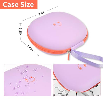 Comecase Headphone Case for JBL Tune 770NC，for JBL Live, 770NC, 660NC, 650B | Adjustable Divider, Cable Space and Carry Handle for Commuting, Gym and Travel, Students and Music Lovers, Case Only - Purple - color: Purple