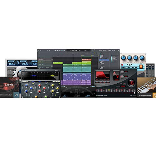 Motu M4 4x4 USB Audio Interface with AKG Project Studio P220 Condenser Mic, HPC-A30 Studio Monitor Headphones & XLR Cable Bundle