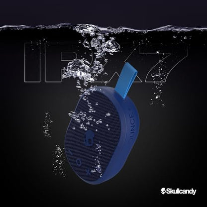 Skullcandy Ounce+ Wireless Bluetooth Speaker - IPX7 Waterproof Mini Portable Speaker with 16 Hour Battery, True Wireless Stereo, and Ballistic Nylon Carry Strap (Navy) - color: Navy