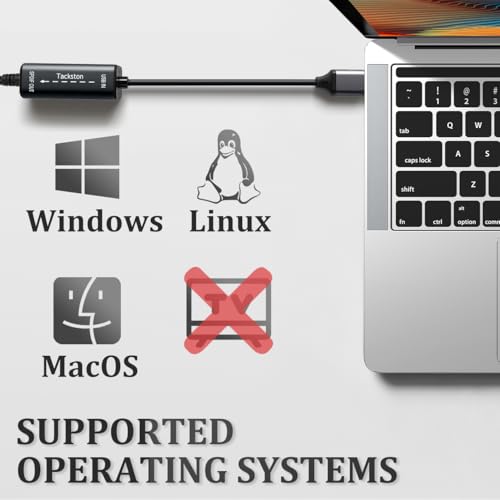 USB to Optical Audio Adapter 24Bit Sample Depth, PC to SPDIF Sound Card Optical Output Compatible with Windows macOS Laptop Computer, Not for TV, Signal Only from USB to Toslink Converter