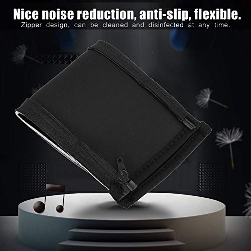 Semme Replacement Headset Earphone Cushion Headband Pad Cover for Iron M50 Soft Protein Skin Zippered Design for Noise Reduction Slip Comfort (Black) - color: Black