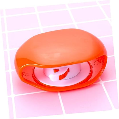 Vaguelly Automatic Cord Winder for Earphones and Data Cables Retractable Organizer Box for Travel Compact Storage Solution in Orange