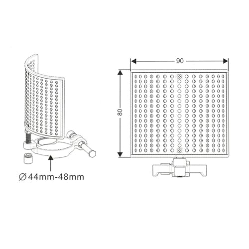 Adjustable Microphone Isolation Screen Studio Sound Absorbing Reflector Equipment Sound Isolation Portable