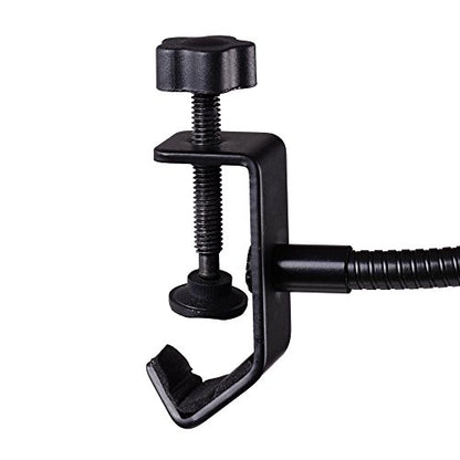 Microphone Pop Filter - ATM-01 Studio Microphone Pop Filter For Blue Yeti and other Microphone Dual Layered Wind Pop Screen - Flexible 360° Gooseneck Clip Stabilizing Arm by ATNY