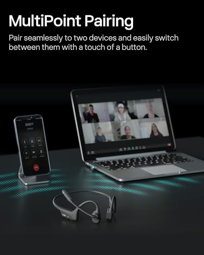 SHOKZ OpenComm2 UC Open-Ear Headset, USB-A Dongle, Noise-Canceling Mic - style: OpenComm2UC (USB-A)