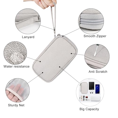 Organizer Bag Case Electronic Devices Travel Pouch Cable USB Charger Accessories Cellphone SD Power Bank Earphone - color: Signle Layer-Pink