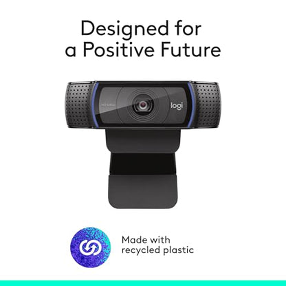 Logitech C920x HD Pro PC Webcam,Full HD 1080p/30fps Video,Clear Audio,HD-Light Correction,Works with Microsoft Teams,Google Meet,Zoom,Nintendo Switch 2’s New GameChat Mode,Mac/Tablet-Black,(Pack of 4) - size: 4 Pack, style: 1080P/30 fps, 720p/30fps