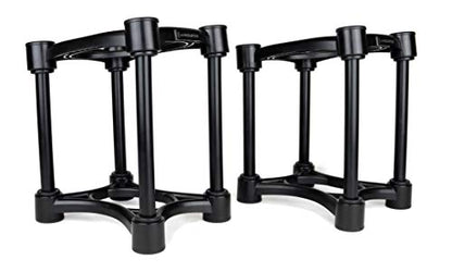 IsoAcoustics Iso-Stand Series Speaker Isolation Stands with Height & Tilt Adjustment: Iso-155 (6.1” x 7.5”) Pair - size: Iso-155 (15.5 x 19 cm)