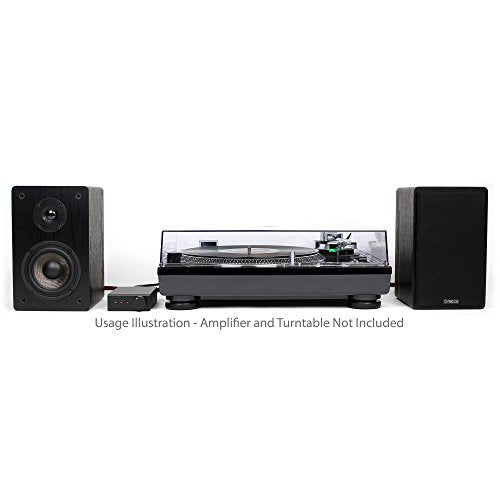 Micca MB42 Standard 2-Way Passive Bookshelf Speakers, Stereo Pair, Black