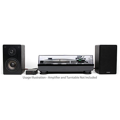 Micca MB42 Standard 2-Way Passive Bookshelf Speakers, Stereo Pair, Black