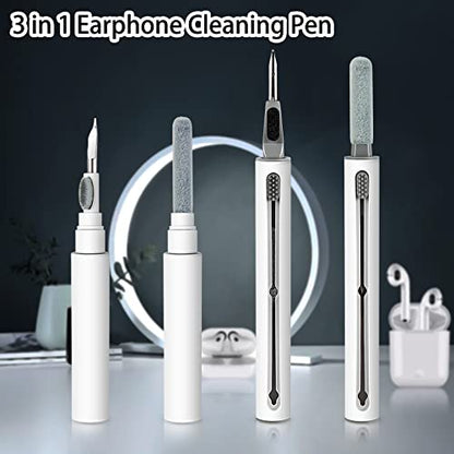 2pcs Cleaner Kit, Multi-Function Cleaner Kit for Bluetooth Camera Earphone Computer (White)
