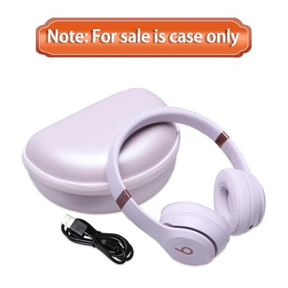 Case for Beats Studio Pro/Solo 4/Studio3/Solo3 Wireless Headphone PU Purple | Hard Carrying Travel Case for Beats Studio Pro/Solo 4/Studio3/Solo3 Wireless Headphone - color: PU Purple