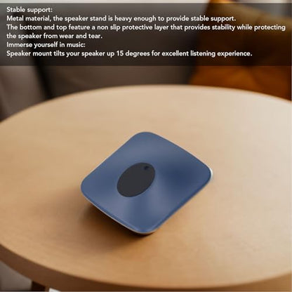 Speaker Stand for KEF II HiFi Speaker, Reduction of Speaker Vibration, Tilt up 15°, Metal Non Slip Vibration Reduction Desktop Speaker Mount Holder (XUMIUZIY3esd6g9ypq-12)