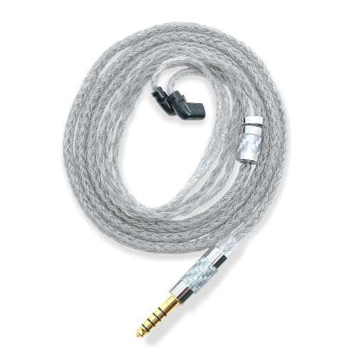 24-Core Silver-Plated IEM Cable with 4.4mm Balanced to QDC - size: 4.4mm-QDC