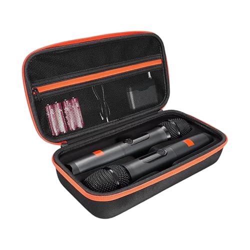 Portable Carrying Case with Padded for 2 Microphones & Outdoor Gear Minimalist Mics Storage for Musicians