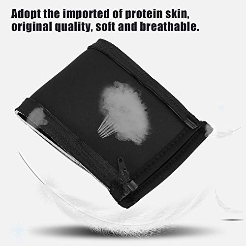 ASHATA Replacement Headset Cushion, Soft Protein Skin Earphone Pad with Zipper Design for Easy Cleaning, Noise Reduction Anti Slip Headband Cover for Iron Triangle M50 (Black)