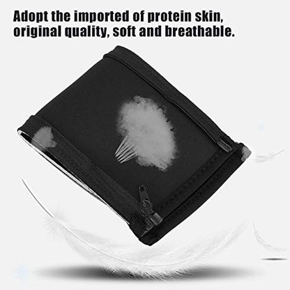 ASHATA Replacement Headset Cushion, Soft Protein Skin Earphone Pad with Zipper Design for Easy Cleaning, Noise Reduction Anti Slip Headband Cover for Iron Triangle M50 (Black)