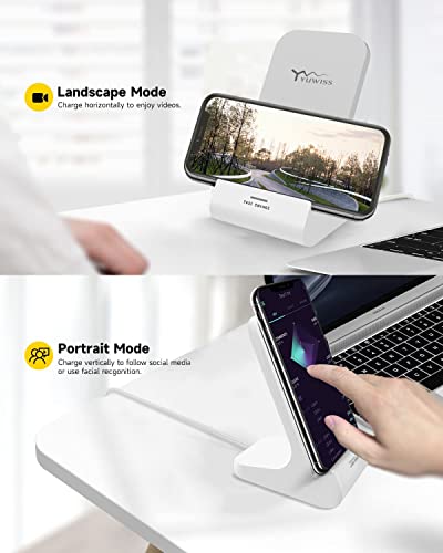 Z1 Wireless Charger Wireless Phone Charger Stand 10W Max Compatible with Apple iPhone 12/12 Pro Max/ 11Pro/11Pro Max/XR/XS Max/XS/X/8/8Plus, Samsung Galaxy - color: 1 Pack White