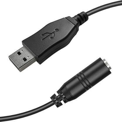 USB A Male Cable to 3.5mm 97cm/3.2FT TRRS Aux Female Jack Audio Adapter | External Sound Card 3.5mm Aux Stereo Converter Compatible with Headphone Earphone Speaker to PC Laptop Desktop PS4 PS5