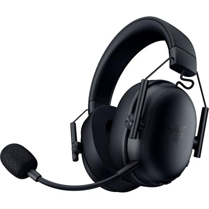 Razer BlackShark V3 X HyperSpeed Wireless PC Gaming Headset, Black | 50mm Drivers, Cardioid Mic, 2.4 GHz, Bluetooth, USB, Works with Mac, PS5, Nintendo Switch, Smartphone, 70 Hr Battery - color: Black, style: PC
