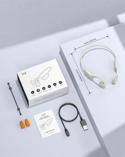 Bone Conduction Headphones, IPX8 Waterproof Swimming Headphones Off-white | Open Ear Headphones with 32GB Memory Switch to MP3 Mode Underwater AI Music Generation, 8H Playtime Bluetooth 6.0 for Running - color: off-whtie