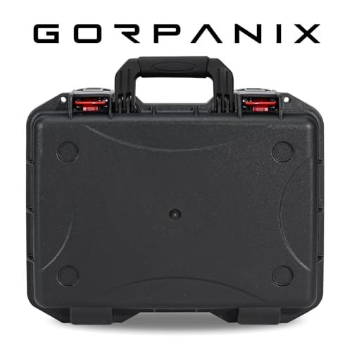Waterproof Hard Case with Foam 16.5 x 13 x 6.9 Inch, IP67 Hard Storage Case with Customizable Foam Insert, Protective Storage Case for Microphone, Camera, Electronics, Drone, Tools & Equipment - size: 16 inch Pluck Foam