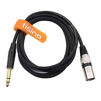 1/4 Inch TRS to XLR Male Balanced Signal Interconnect Cable Quarter inch to XLR Patch Cable - 15 Feet - size: 15 feet