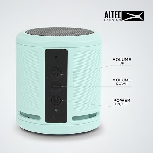 Altec Lansing HydraMicro - Waterproof Bluetooth Speaker, Lightweight & Portable Speaker for Travel & Outdoor Use, Mint - color: Mint, style: HydraMicro