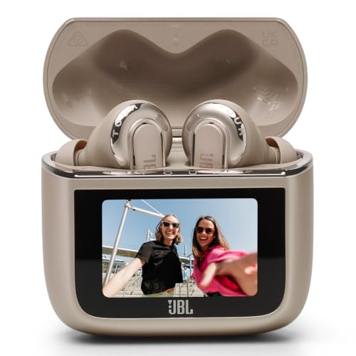 JBL Tour Pro 3 Noise Cancelling True Wireless Earbuds Bundle with gSport Case (Latte) - color: Latte